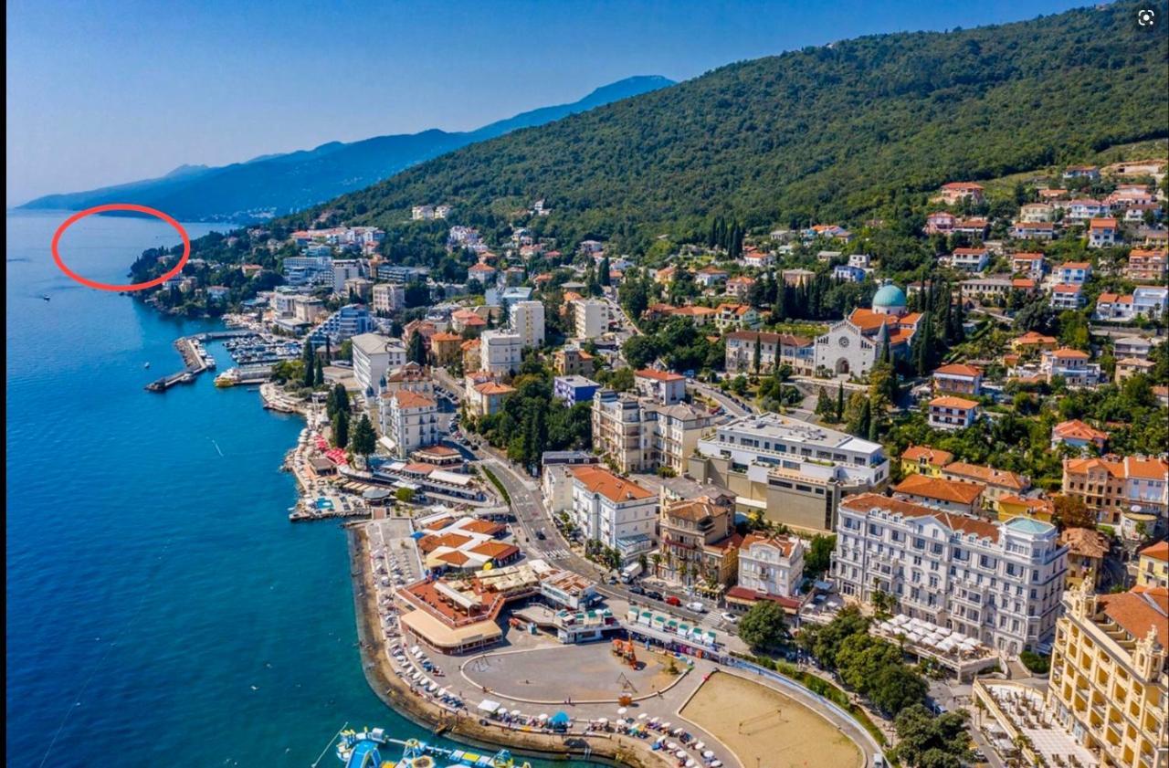 Villa Isabella - Luxury With Style Right Next To The Beach, Private Pool And Sea View Opatija Exteriér fotografie